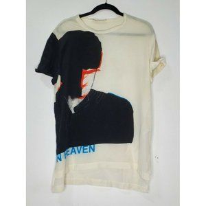 All Saints Size 2 Burning In Heaven Silk Tunic Top Short Sleeve Graphic